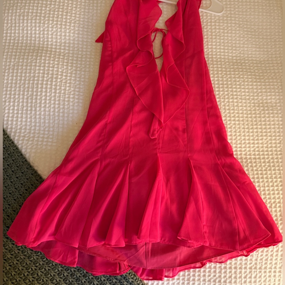 More to Come (Revolve) Elegant Red Mini Dress